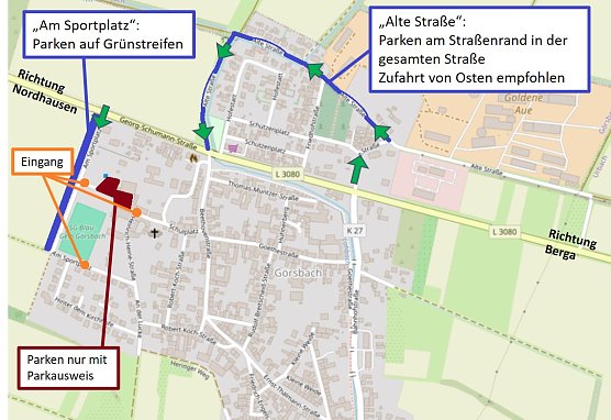 Parkpl&auml;tze zum Pokalfinale  (Foto: SG Blau Gelb G&ouml;rsbach)