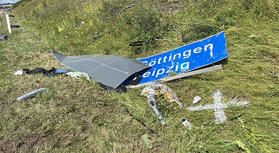 Unfall auf der A71 (Foto: S. Dietzel)