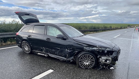 Unfall auf der A38 (Foto: S.Dietzel) Unfall auf der A38 (Foto: S.Dietzel)