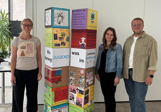 Wo bewegt Jugend was im Landkreis Nordhausen - Ausstellung in der Stadtbibliothek (Foto: KJR) Wo bewegt Jugend was im Landkreis Nordhausen - Ausstellung in der Stadtbibliothek (Foto: KJR)