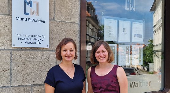  Nicole Walther und Franziska Mund am Standort in der Barf&uuml;&szlig;erstra&szlig;e in Nordhausen (Foto: NUV)