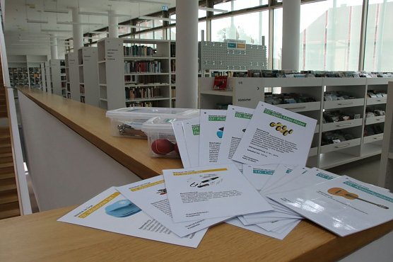 Rund 50 "Dinge" wird man k&uuml;nftig in der Stadtbibliothek ausleihen k&ouml;nnen (Foto: agl)