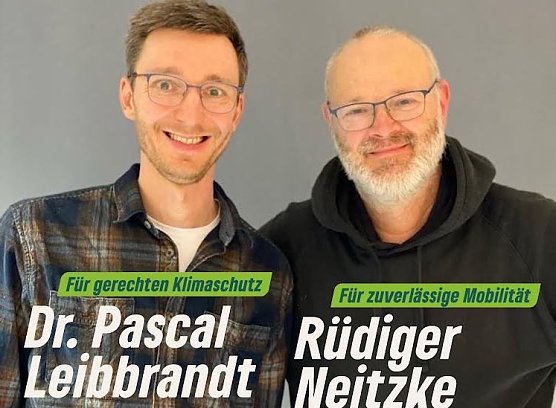Pascal Leibbrandt und Rüdiger Neitzke (Foto: Grüne) Pascal Leibbrandt und Rüdiger Neitzke (Foto: Grüne)