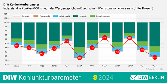 DIW Konjunkturbarometer August 2024 (Foto: DIW Berlin)