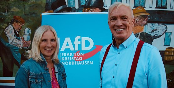 Souver&auml;n gewonnen: Kerstin D&uuml;ben-Schaumann und J&ouml;rg Prophet holen die Direktmandate f&uuml;r die Nordh&auml;user Wahlkreise (Foto: agl)
