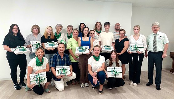 Die neuen Azubis der soweno werden begr&uuml;&szlig;t (Foto:  Teresa Seemann )