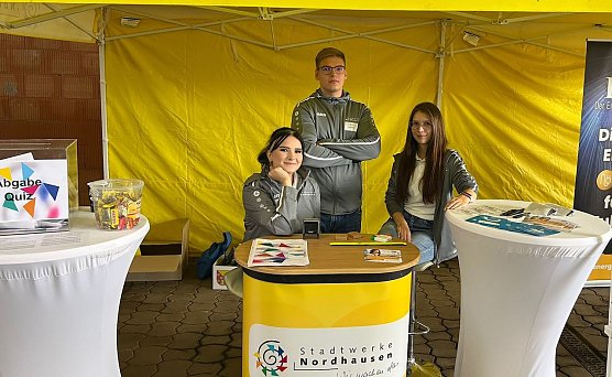 Berufsesse in Nordhausen (Foto: Stadtwerke Nordhausen – Holding für Versorgung und Verkehr GmbH) Berufsesse in Nordhausen (Foto: Stadtwerke Nordhausen – Holding für Versorgung und Verkehr GmbH)