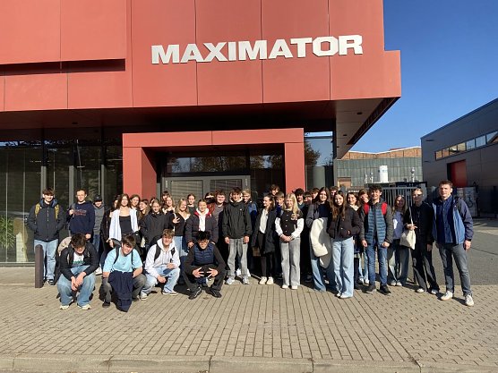 Schillers Sch&uuml;ler zu Gast bei Maximator (Foto: Johannes Eichhorn)