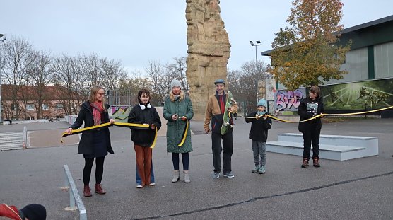 Auf dem Skatepark wurden zwei neue Elemente eingeweiht (Foto: Stadt Nordhausen) Auf dem Skatepark wurden zwei neue Elemente eingeweiht (Foto: Stadt Nordhausen)