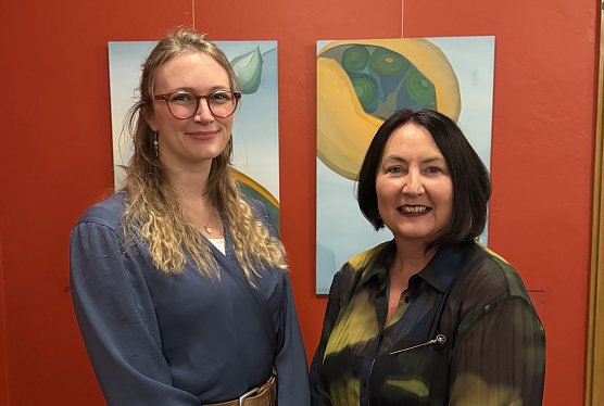 Alisa Behrens (links) ist die neue Volont&auml;rin der st&auml;dtischen Museen (Foto: Stadtverwaltung Nordhausen )