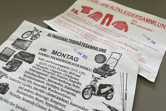 Handzettel, dien in Briefkästen landen (Foto: Landratsamt Nordhausdn) Handzettel, dien in Briefkästen landen (Foto: Landratsamt Nordhausdn)