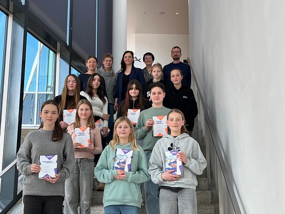 Finalisten im Vorlesewettbewerb (Foto: Joachim Rose)