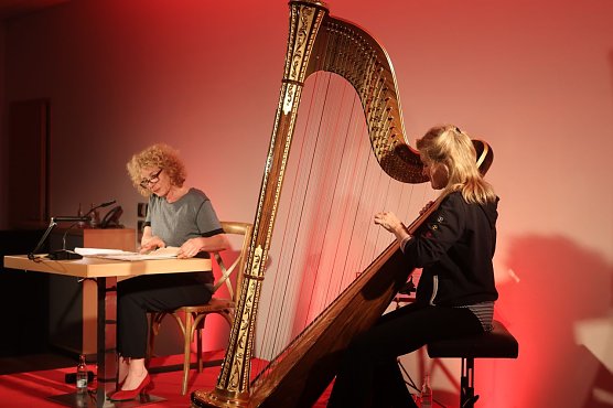 Konzertlesung mit Nina Hoger und Ulla van Daelen" � voller Erfolg in der Kreissparkasse Nordhausen (Foto: Kreissparkasse Nordhausen)