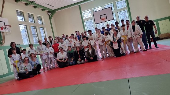 Die Judoka der TSG Salza waren am Wochenende zu einem Freundschaftsbesuch in Sondershausen (Foto: TSG Salza)