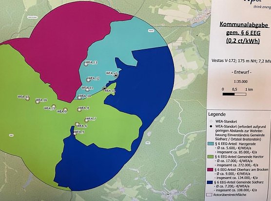 Grafik der Anlagen und Einnahmen f&uuml;r die betroffenen Gemeinden (Foto: N. Neu)