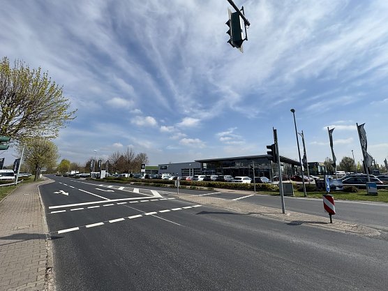 Die Bielener Stra&szlig;e wurde mit einer Asphaltdecke versehen (Foto: Stadt Nordhausen)