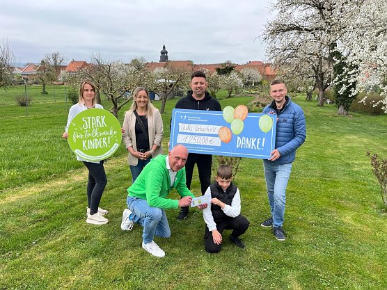 1250 Euro konnte man f&uuml;r das Kinderhospiz Mitteldeutschland sammeln (Foto: Kevin Seifert)