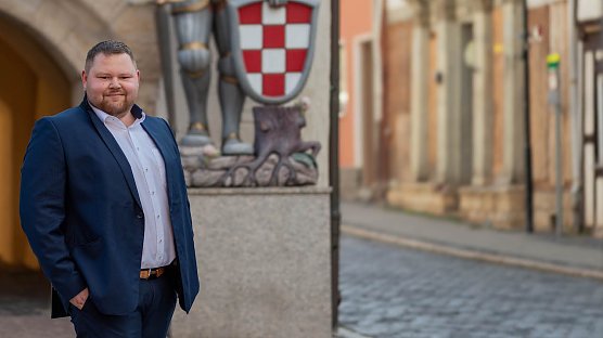 Tobias Grimm bewirbt sich für das Am des Bürgermeisters (Foto: Tobias Grimm) Tobias Grimm bewirbt sich für das Am des Bürgermeisters (Foto: Tobias Grimm)