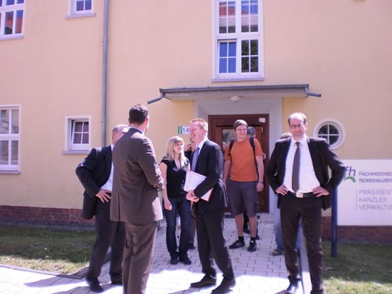 Minister Matschie an der FH Nordhausen (Foto: FH Nordhausen)