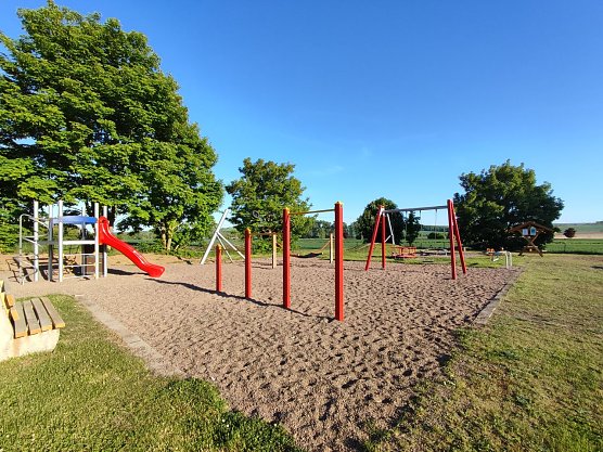 Der neue Spielplatz in Gro&szlig;werther (Foto: Linda Erbsmehl)