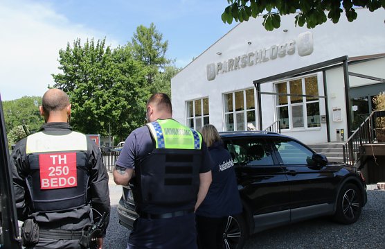 Einsatz am Parkschloss in Nordhausen (Foto: agl)