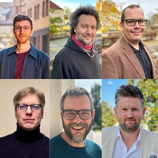 v.l.: Dr.-Ing. Pascal Leibbrandt, Prof. Dr.-Ing. Viktor Wesselak, Prof. Dr.-Ing. Sebastian Voswinkel, Prof. Dr. Steffen D&ouml;rh&ouml;fer, Prof. Dr.-Ing. Robert Wudtke, Prof. Dr. Lutz G&ouml;cke (Foto: Hochschule Nordhausen)
