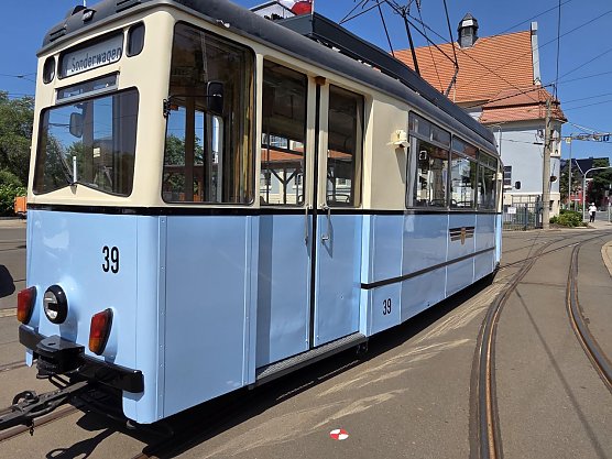 Der Triebwagen aus Gotha ist morgen auf der Nordh&auml;user Schiene unterwegs (Foto: Franziska Bernsdorf)