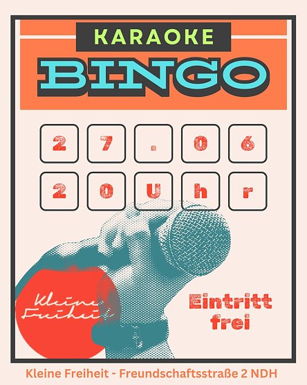 Karaoke Bingo in der Kleinen Freiheit (Foto: Kleine Freiheit) Karaoke Bingo in der Kleinen Freiheit (Foto: Kleine Freiheit)