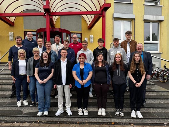 Herzlich Willkommen hei&szlig;t es f&uuml;r die neuen Auszubildenden in den Unternehmen der Stadtwerke-Nordhausen-Gruppe (Foto: Marco Bachmann)
