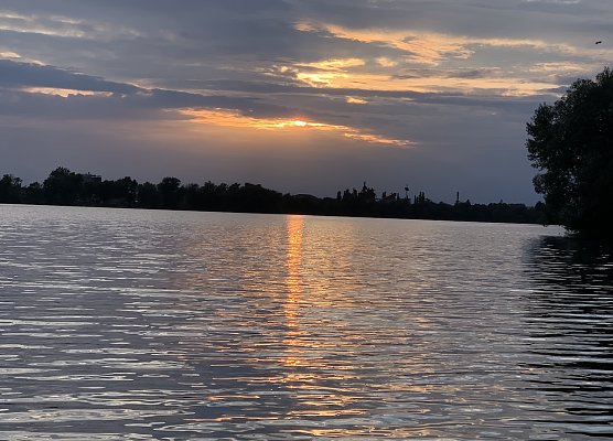Nordh&auml;user Kiesschacht am Abend  (Foto: Martina Keller )