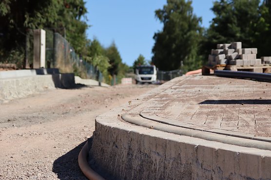 Baustelle im Gumpetal (Foto: Stadt Nordhausen) Baustelle im Gumpetal (Foto: Stadt Nordhausen)