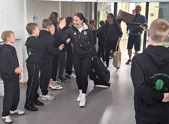 Begrüßung in Nordhausen (Foto: Susanne Nikoleizig) Begrüßung in Nordhausen (Foto: Susanne Nikoleizig)