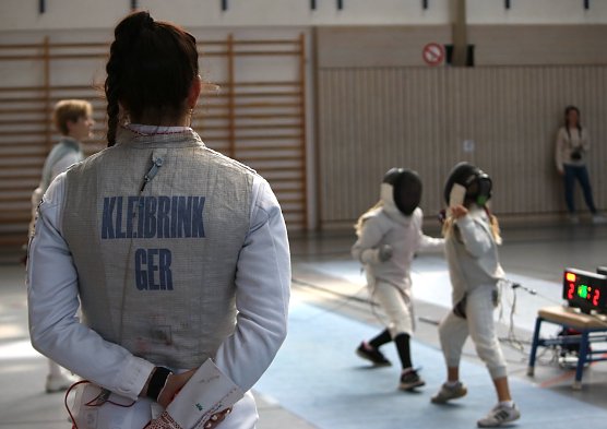 Training unter prominenter Beobachtung (Foto: Susanne Nikoleizig) Training unter prominenter Beobachtung (Foto: Susanne Nikoleizig)