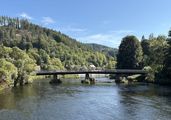 Die Saale bei Ziegenr&uuml;ck (Foto: oas)
