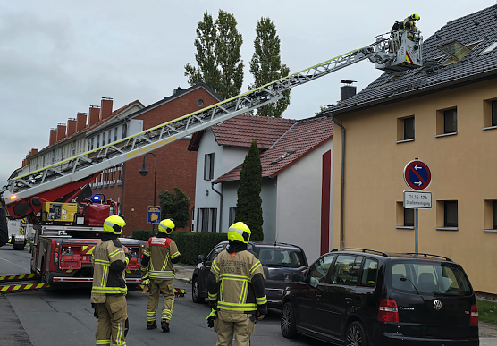 Brandschutz&uuml;bung am Jugend-Hostel (Foto: Horizont)