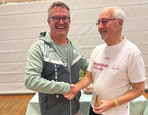 Ehrung f&uuml;r Dr. Kornmann (r.) (Foto: W.Ro&szlig;mell)