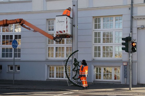 Die Stadtbeleuchtung sorgt für festliche Illumination (Foto: agl) Die Stadtbeleuchtung sorgt für festliche Illumination (Foto: agl)