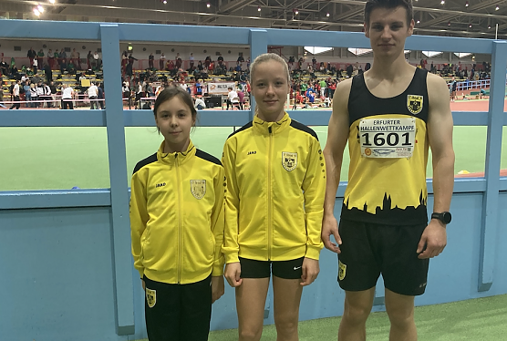 Ida Spiller, Lea Festa und Timon Rotter (Foto: LV Altstadt '98 Nordhausen) Ida Spiller, Lea Festa und Timon Rotter (Foto: LV Altstadt '98 Nordhausen)