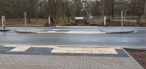 Neue Querungshilfe zwischen Stadtpark und Parkschloss (Foto: Stadt Nordhausen)