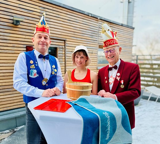 v.l.: Andreas Kulbe � KKC, Stefanie Hanke � BHN und Andreas Weigel BCC (Foto: Badehaus Nordhausen)