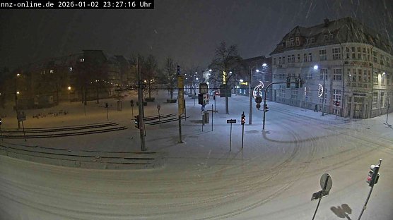 Nordhausen, Webcam Magnet-Kreuzung am 2. Januar 2026 (Foto: vgf)