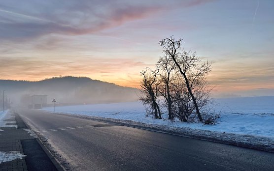 Nebel über einer Schneefläche. (Foto: ssc) Nebel über einer Schneefläche. (Foto: ssc)