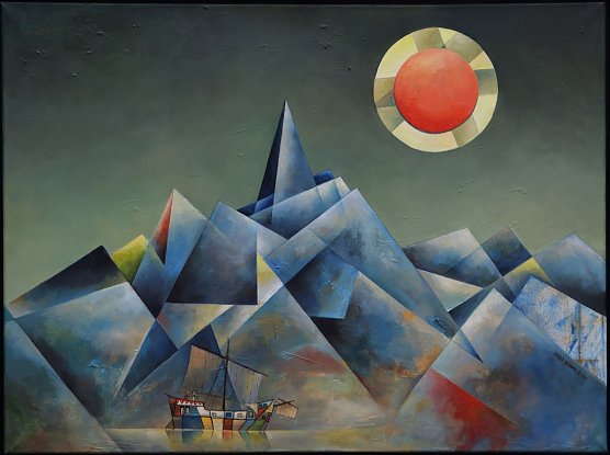 Fred Böhmes Arbeit heißt "Die Fahrt der Entdecker". (Foto: Angelia-Katrin Böhme) Fred Böhmes Arbeit heißt "Die Fahrt der Entdecker". (Foto: Angelia-Katrin Böhme)