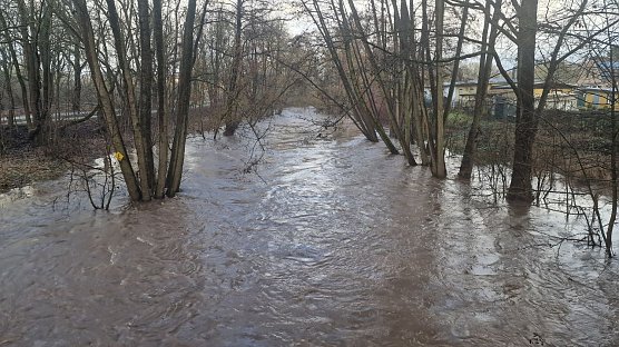 In der Zorge fließt derzeit viel Wasser, Grund zur Sorge gibt es bisher aber nicht (Foto: agl) In der Zorge fließt derzeit viel Wasser, Grund zur Sorge gibt es bisher aber nicht (Foto: agl)