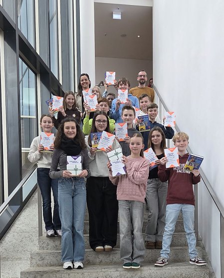 Die besten jungen Vorleser kamen am Dienstag in der Stadtbibliothek zusammen (Foto: Stadt Nordhausen)