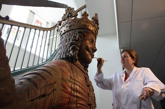 Fachgerechtes S&auml;ubern (Foto: I. Bergmann)