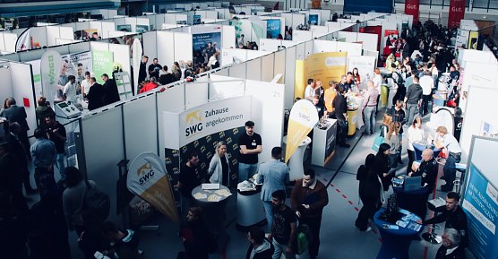 Beim 28. Forum Berufsstart herrschte heute wieder gro&szlig;er Andrang (Foto: agl)