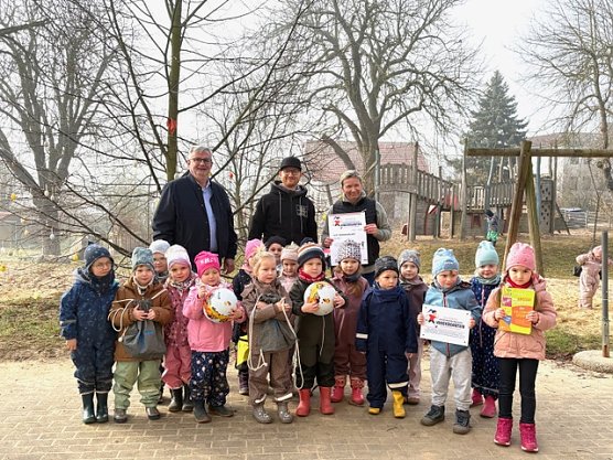 Die Kita "Abenteuerland" in Werther wurde erneut ausgezeichnet.  (Foto: Kreissportbund Nordhausen)