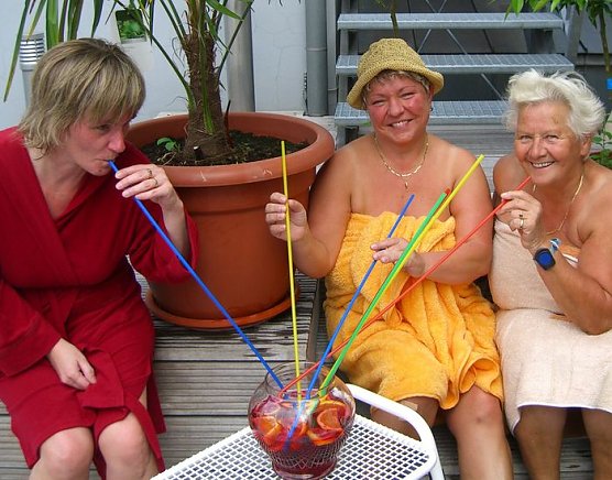 Saunieren macht Spaß (Foto: privat) Saunieren macht Spaß (Foto: privat)