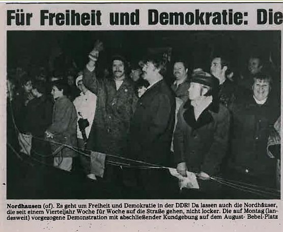 Udo Pichel zur Wendezeit (Foto: Harzkurier)